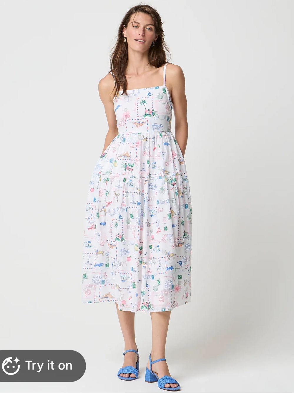 J.Crew Factory Strappy Midi Dress